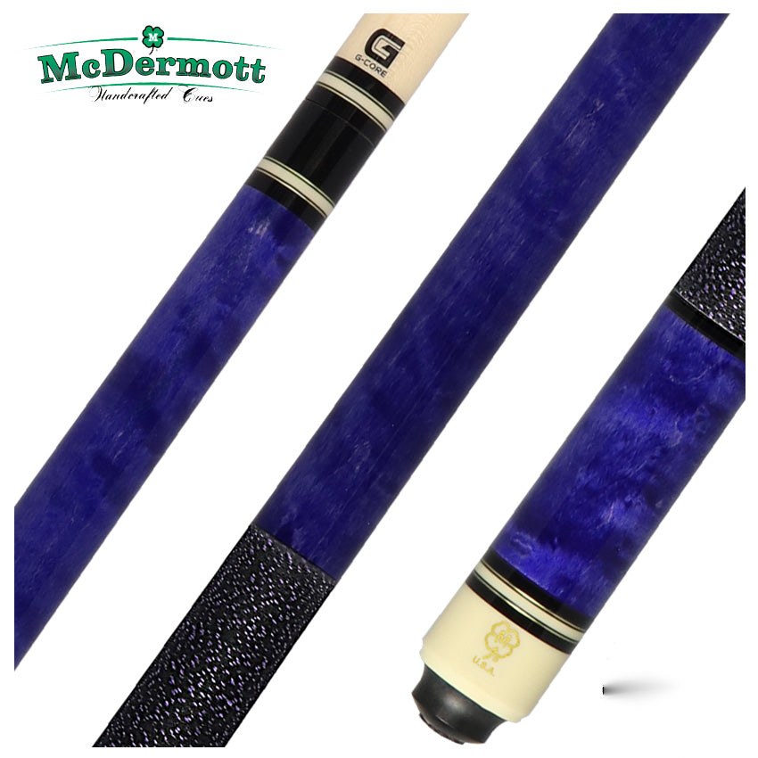 McDermott G Series Purple Stained Birdseye Maple Pool Cue - G241