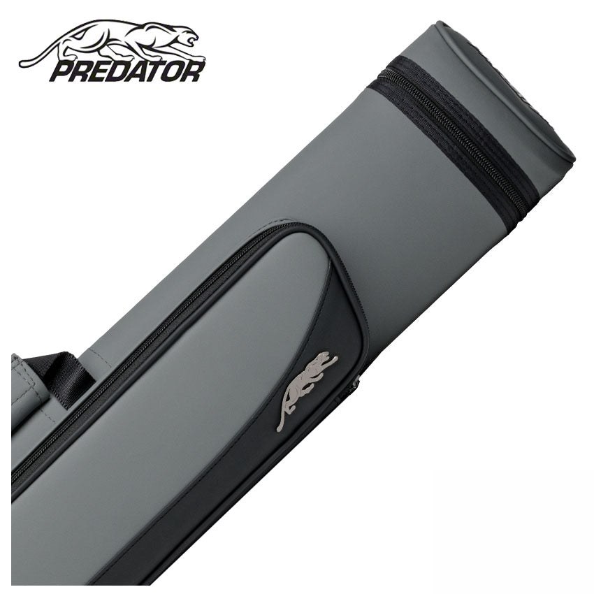 Predator Roadline Gray and Black 2x4 Hard Pool Cue Case - C24GRYBLKH