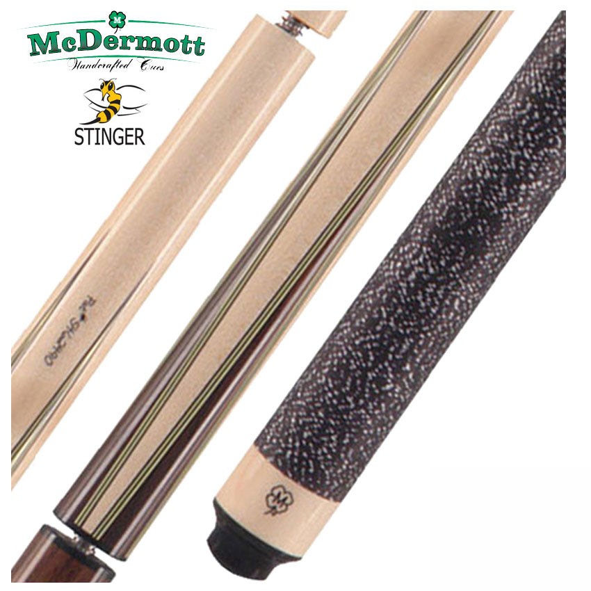 McDermott Stinger Maple with Rosewood Points Break/Jump Cue with Linen Wrap - NG01W